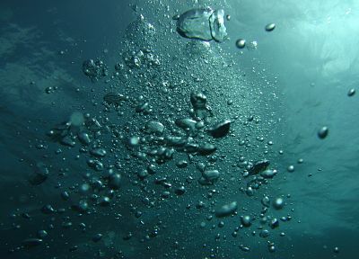 вода, пузыри, под водой - оригинальные обои рабочего стола