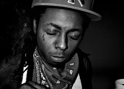 оттенки серого, монохромный, Lil Wayne - копия обоев рабочего стола