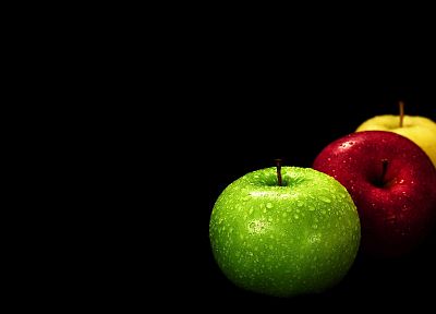 фрукты, еда, яблоки, темный фон - случайные обои для рабочего стола