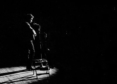 Боб Дилан, певцы, монохромный, оттенки серого - копия обоев рабочего стола