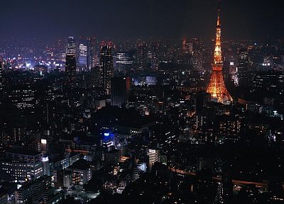 Токио, города, Токийская башня - оригинальные обои рабочего стола