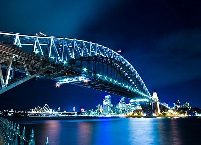 мосты, Сидней, реки, Сиднейский оперный театр, города - похожие обои для рабочего стола