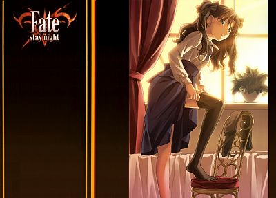 Fate/Stay Night (Судьба), Тосака Рин, Fate series (Судьба) - оригинальные обои рабочего стола