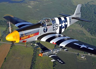 самолет, военный, Вторая мировая война, Warbird, бойцы - обои на рабочий стол