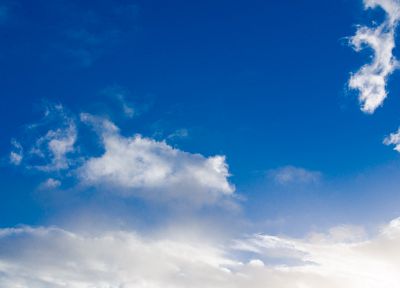 синий, облака, пейзажи, белый, спокойно, расслабляющий, небо, Himmel - оригинальные обои рабочего стола