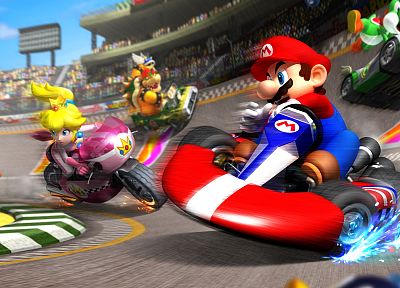 видеоигры, Марио, Mario Kart - оригинальные обои рабочего стола