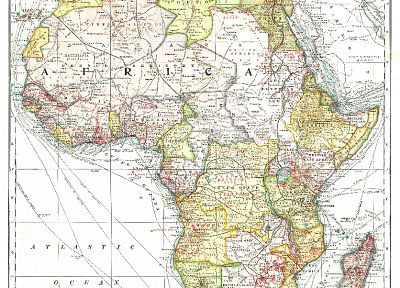 карты, Африка - обои на рабочий стол