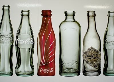 бутылки, Кока-кола - оригинальные обои рабочего стола