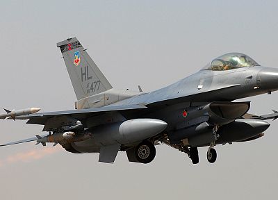 самолет, военный, F- 16 Fighting Falcon, истребители - случайные обои для рабочего стола
