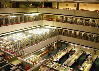 библиотека, книги, интерьер - копия обоев рабочего стола