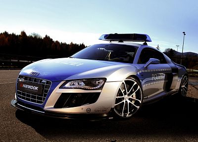 автомобили, полиция, Audi R8 - оригинальные обои рабочего стола