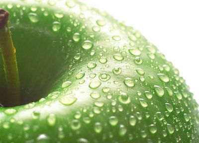 капли воды, зеленые яблоки - похожие обои для рабочего стола