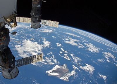 космическое пространство, спутник, космическая станция - похожие обои для рабочего стола