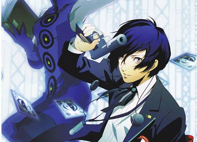 Персона серии, Persona 3, аниме, Arisato Минато, Элизабет ( Persona 3 ) - копия обоев рабочего стола