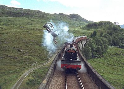 поезда, Гарри Поттер, Гарри Поттер и тайная комната, Хогвартс, Хогвартс-экспресс - копия обоев рабочего стола