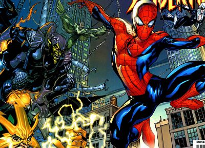 Человек-паук, злодеи, Марвел комиксы - оригинальные обои рабочего стола