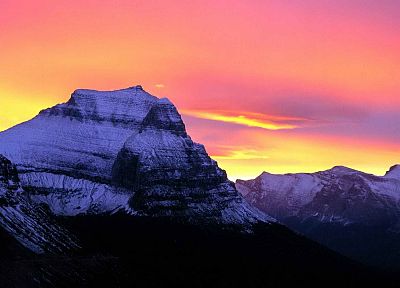 горы, Солнце, ледник, Национальный парк - обои на рабочий стол