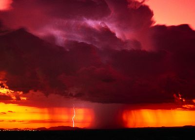 дождь, буря, торнадо, молния - похожие обои для рабочего стола