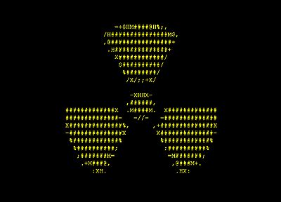 радиоактивный, ASCII - случайные обои для рабочего стола