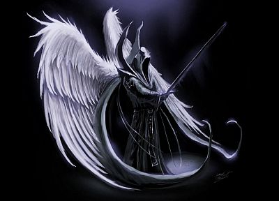 ангелы, смерть, темнота, Diablo, Wing Commander, мечи, Malthael - оригинальные обои рабочего стола