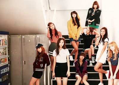 девушки, Girls Generation SNSD (Сонёсидэ) - оригинальные обои рабочего стола