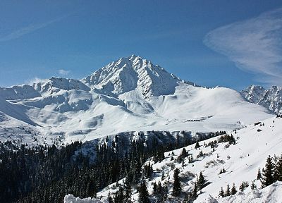 горы, природа, снег - копия обоев рабочего стола
