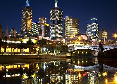 города, Австралия, Мельбурн - оригинальные обои рабочего стола