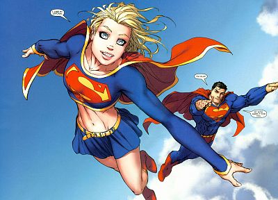 DC Comics, супермен, супергероев, Supergirl - оригинальные обои рабочего стола