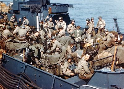 солдаты, корабли, Вторая мировая война - обои на рабочий стол