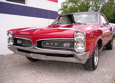 автомобили, транспортные средства, красные автомобили, Pontiac GTO - оригинальные обои рабочего стола