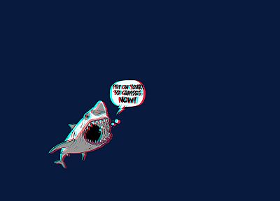 3D вид (3д), смешное, акулы - похожие обои для рабочего стола