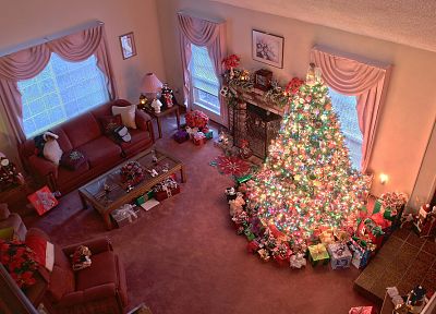 Рождественские елки - оригинальные обои рабочего стола