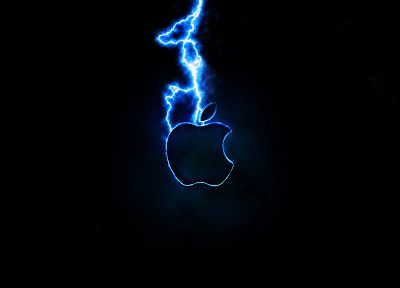 Эппл (Apple), молния, логотипы - оригинальные обои рабочего стола