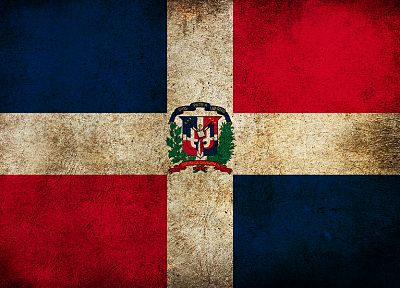флаги, Доминиканская Республика - оригинальные обои рабочего стола