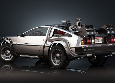 автомобили, Назад в будущее, DeLorean DMC -12 - случайные обои для рабочего стола
