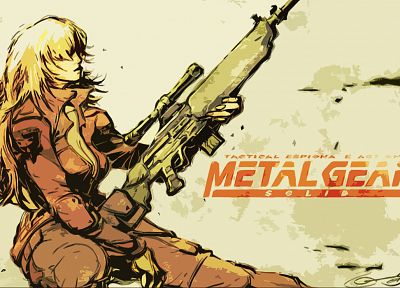 Metal Gear, снайпер волк - случайные обои для рабочего стола