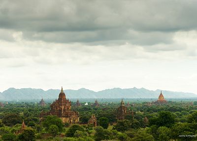 пейзажи, Азия, древний, поездки, азиатской архитектуры, Мьянма - похожие обои для рабочего стола