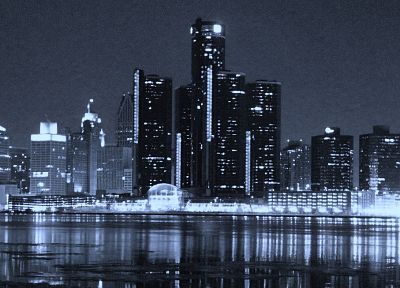 Детройт, город небоскребов - оригинальные обои рабочего стола