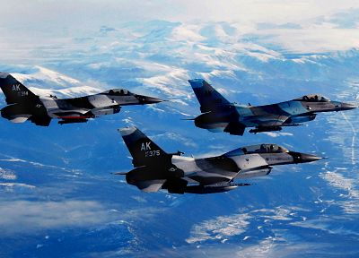 самолет, военный, F- 16 Fighting Falcon - копия обоев рабочего стола