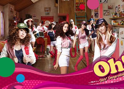 девушки, Girls Generation SNSD (Сонёсидэ), знаменитости, K-Pop - оригинальные обои рабочего стола