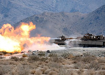 армия, огонь, пустыня, M1A1, Абрамс, танки, доспехи, диапазон - похожие обои для рабочего стола