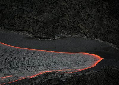 лава, магма, поток лавы - оригинальные обои рабочего стола