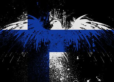орлы, флаги, Финляндия - обои на рабочий стол