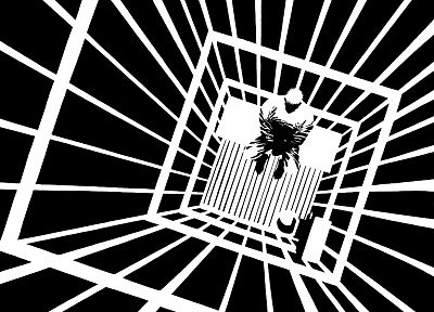 черно-белое изображение, клетка - случайные обои для рабочего стола