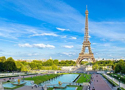 Эйфелева башня, Париж, города - оригинальные обои рабочего стола