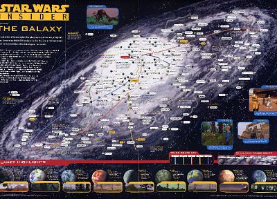 Звездные Войны, инфографика - копия обоев рабочего стола