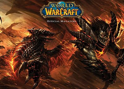крылья, Мир Warcraft, огонь, Смертокрыл - копия обоев рабочего стола