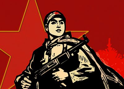 солдаты, коммунизм, звезды - оригинальные обои рабочего стола