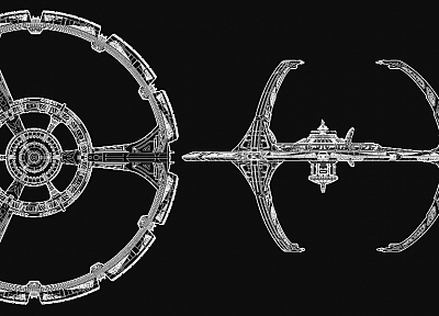 космическая станция, Star Trek Deep Space Nine - оригинальные обои рабочего стола