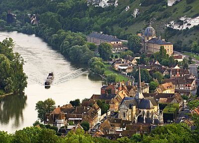 Нормандия, Франция, долина Сены, Les Andelys - оригинальные обои рабочего стола